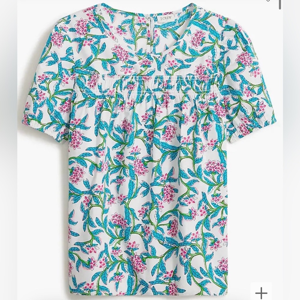 J. Crew Puff-sleeve top XS